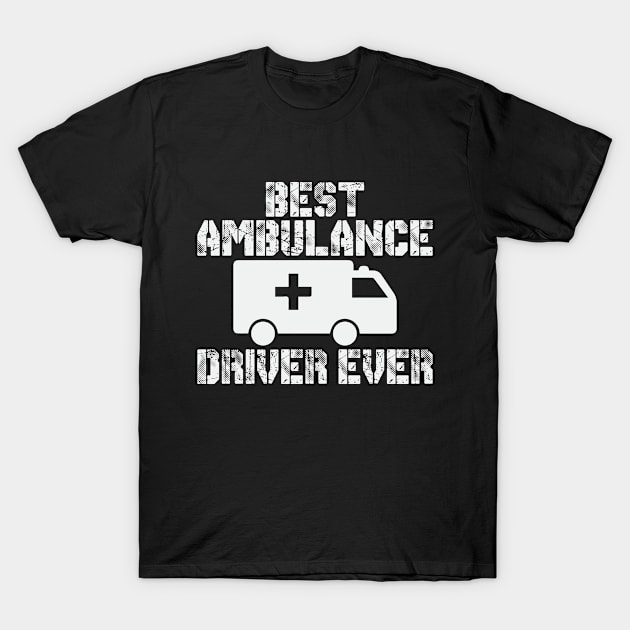 Ambulance Driver EMT Medical Cross Healthcare T-Shirt by Mellowdellow